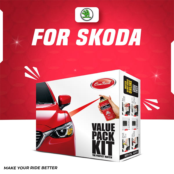 Com-paint Best Car Scratch Remover Kit - Spray Paint For Skoda